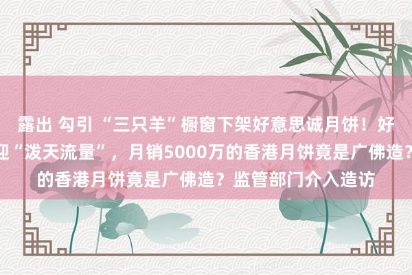   露出 勾引 “三只羊”橱窗下架好意思诚月饼！好意思心月饼直播间迎“泼天流量”，月销5000万的香港月饼竟是广佛造？监管部门介入造访