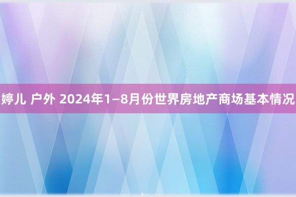   婷儿 户外 2024年1—8月份世界房地产商场基本情况