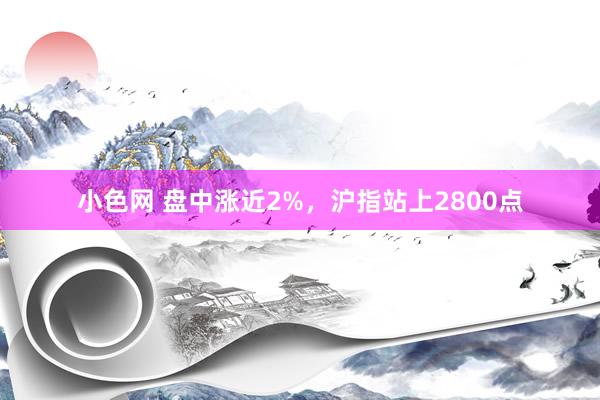   小色网 盘中涨近2%，沪指站上2800点