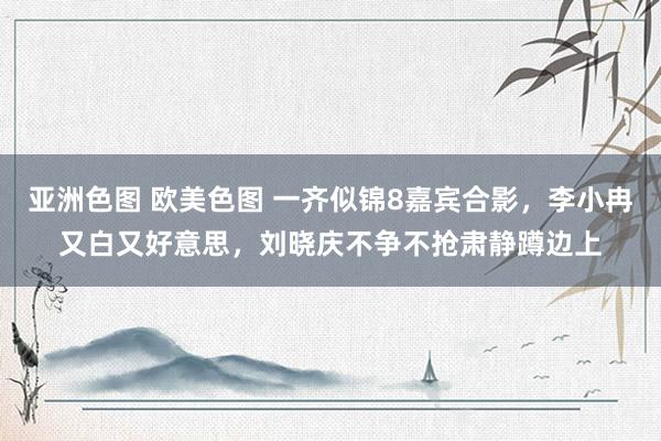   亚洲色图 欧美色图 一齐似锦8嘉宾合影，李小冉又白又好意思，刘晓庆不争不抢肃静蹲边上