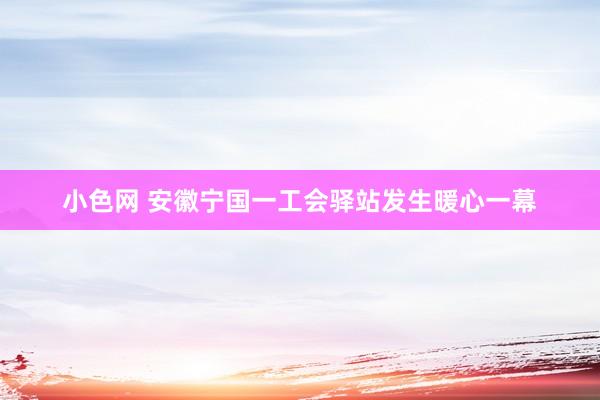   小色网 安徽宁国一工会驿站发生暖心一幕