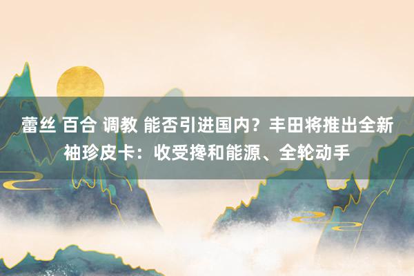   蕾丝 百合 调教 能否引进国内？丰田将推出全新袖珍皮卡：收受搀和能源、全轮动手