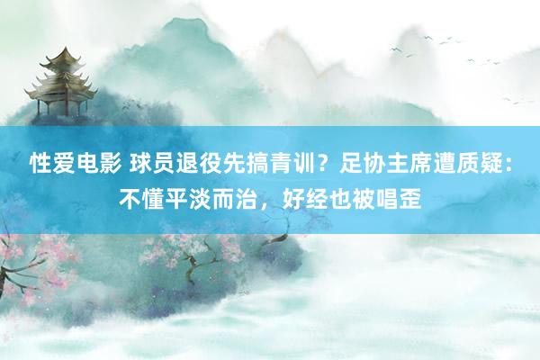   性爱电影 球员退役先搞青训？足协主席遭质疑：不懂平淡而治，好经也被唱歪