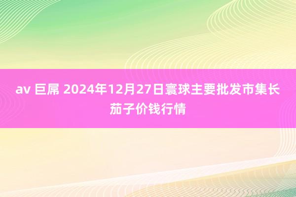   av 巨屌 2024年12月27日寰球主要批发市集长茄子价钱行情