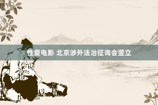   性爱电影 北京涉外法治征询会竖立