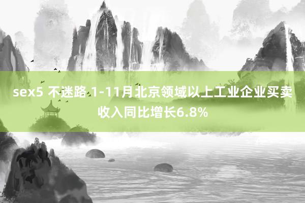   sex5 不迷路 1-11月北京领域以上工业企业买卖收入同比增长6.8%