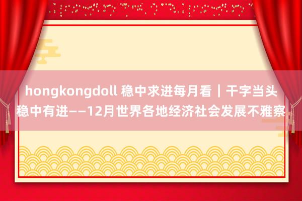   hongkongdoll 稳中求进每月看｜干字当头稳中有进——12月世界各地经济社会发展不雅察