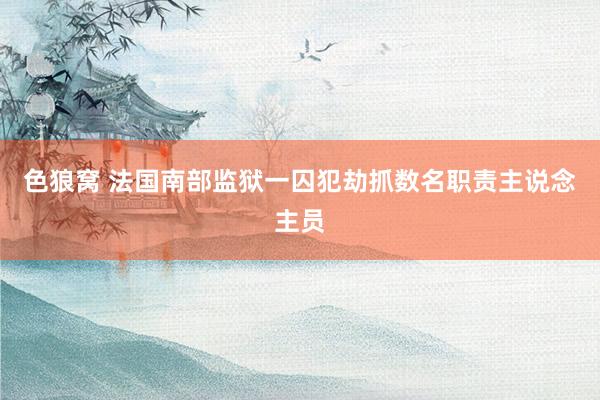   色狼窝 法国南部监狱一囚犯劫抓数名职责主说念主员