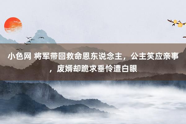   小色网 将军带回救命恩东说念主，公主笑应亲事，废婿却跪求垂怜遭白眼