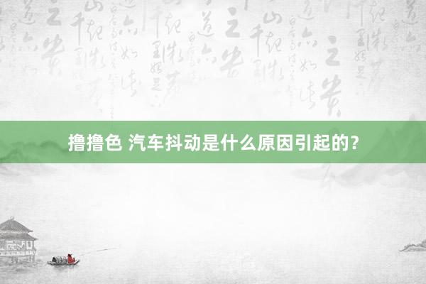   撸撸色 汽车抖动是什么原因引起的？