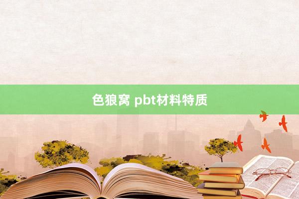   色狼窝 pbt材料特质