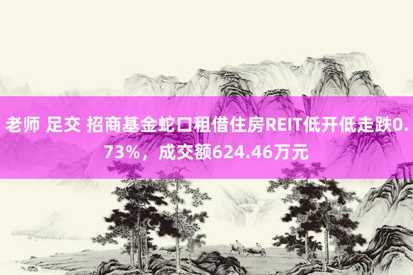   老师 足交 招商基金蛇口租借住房REIT低开低走跌0.73%，成交额624.46万元