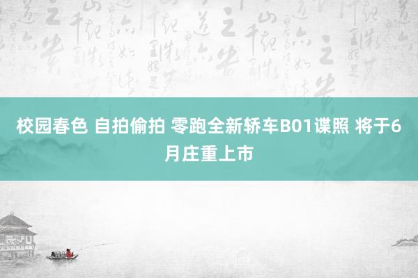   校园春色 自拍偷拍 零跑全新轿车B01谍照 将于6月庄重上市