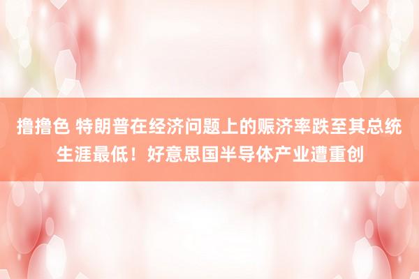   撸撸色 特朗普在经济问题上的赈济率跌至其总统生涯最低！好意思国半导体产业遭重创